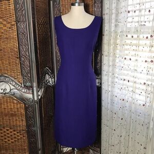 Jessica Howard Deep Purple Midi Sheath Dress